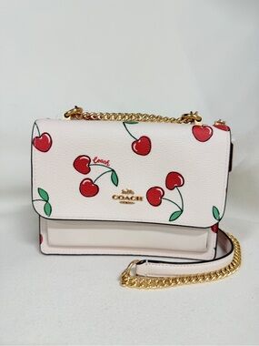 Coach Mini Klare Crossbody With Heart Cherry Print CE656